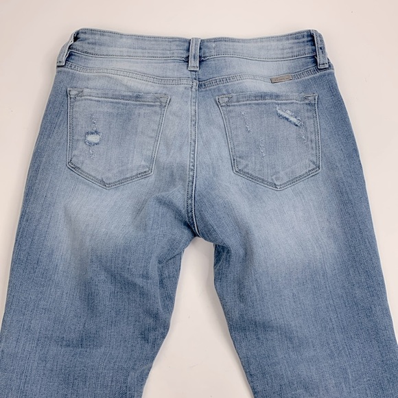 KanCan Distressed Skinny crop ankle jeans Size 9/28 Stretch Light wash denim - Picture 7 of 12